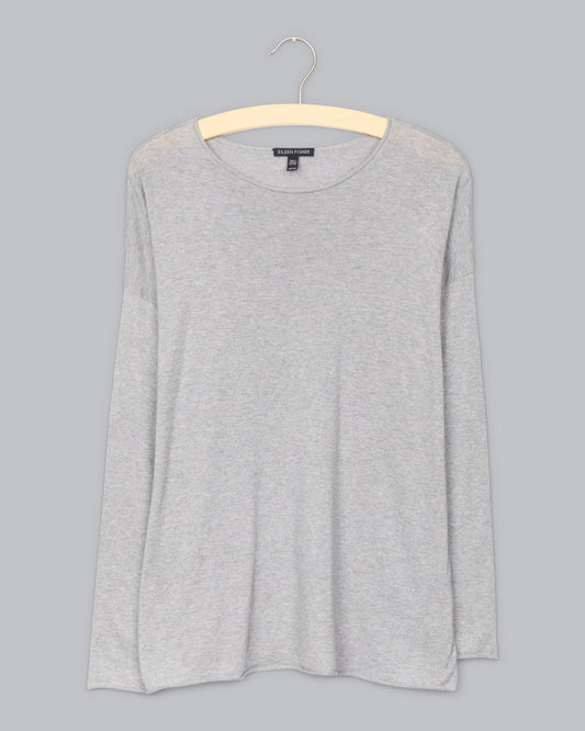 Fine Gauge Tencel Cotton Silk Pullover