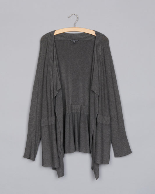 Cozy Viscose Stretch Knit Cardigan