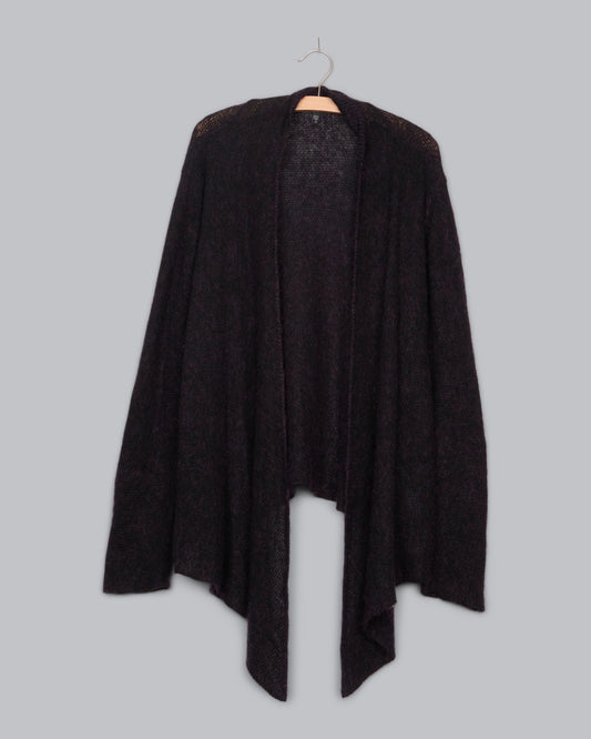 Mohair Cashmere Web Cardigan