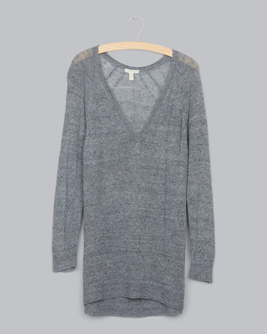 Rustic Linen Speckle Pullover