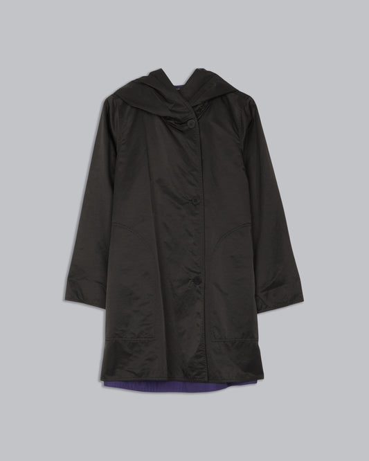 Reversible Organic Cotton Nylon Sheen Coat