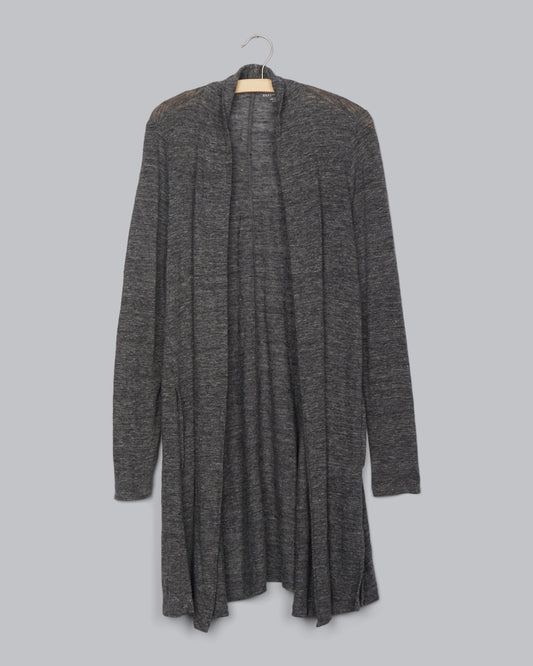 Organic Linen Jersey Melange Cardigan