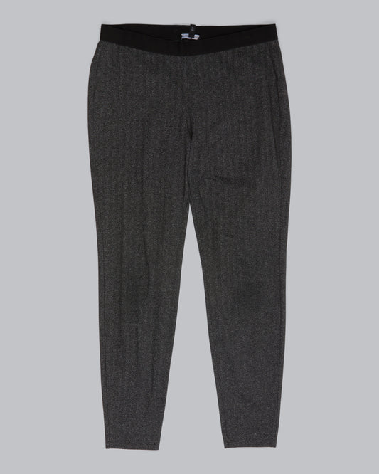 Herringbone Polyester Stretch Pant