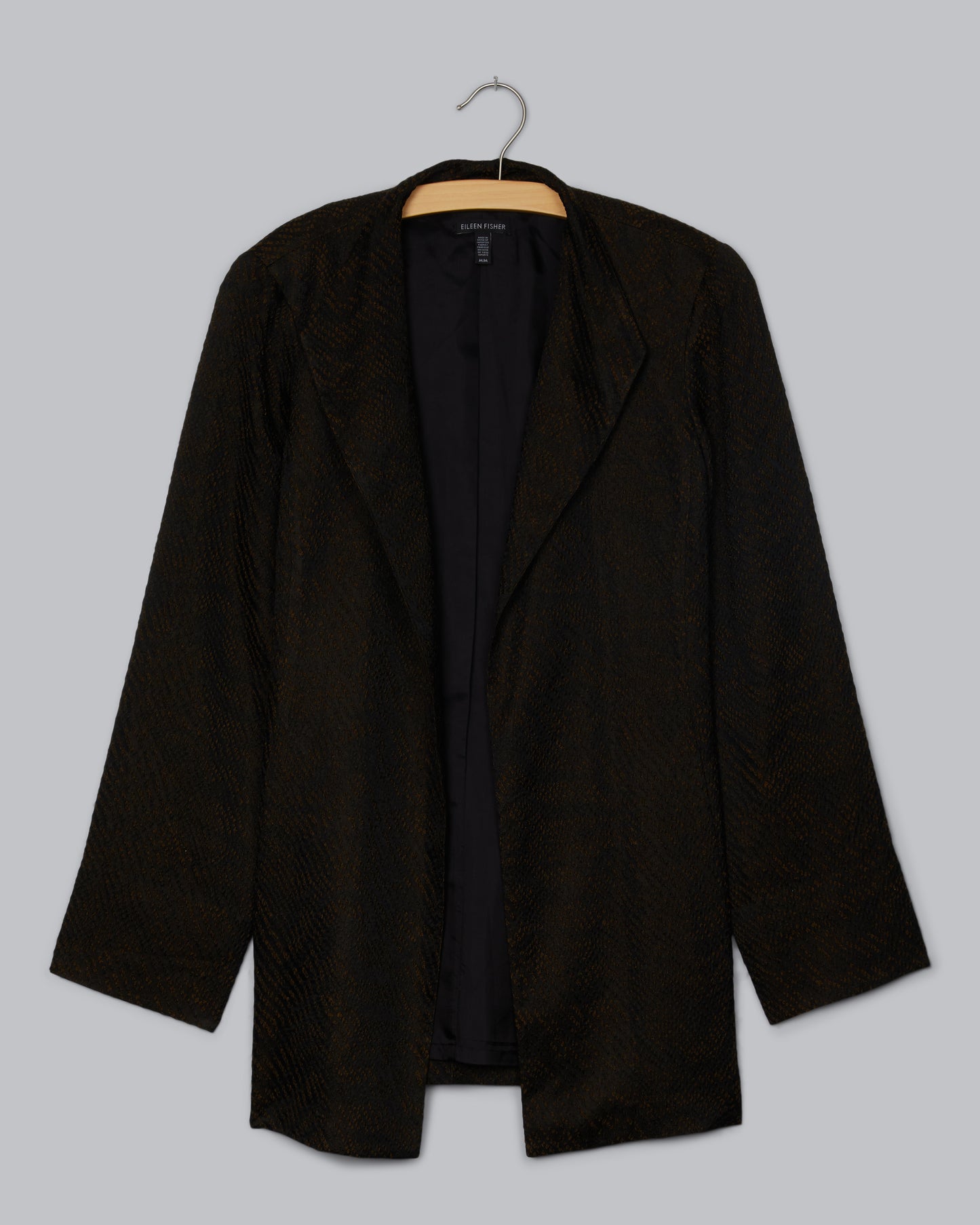 Silk Blend Jacquard Wave Jacket