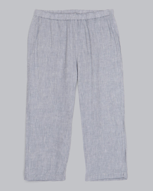 Yarn-Dyed Handkerchief Organic Linen Pant